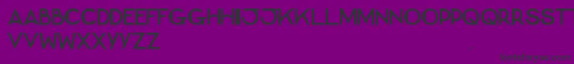 BernadetteCaps-fontti – mustat fontit violetilla taustalla