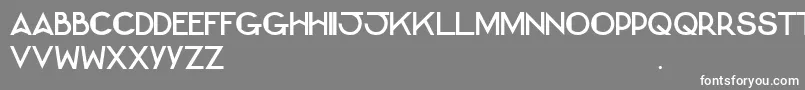 BernadetteCaps Font – White Fonts on Gray Background