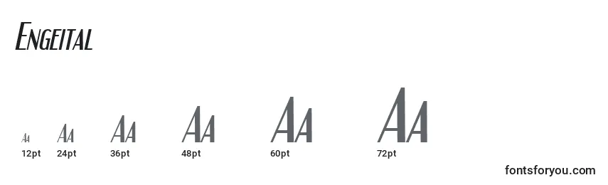Engeital Font Sizes