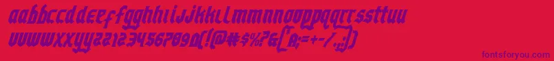 fuente Empirecrowncondital – Fuentes Moradas Sobre Fondo Rojo