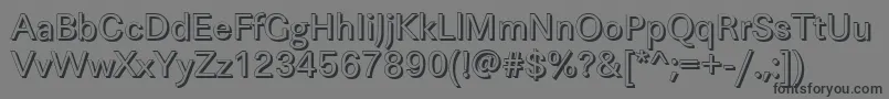 Więcej informacji o czcionce LinearshRegular Czcionka LinearshRegular – czarne czcionki na szarym tle