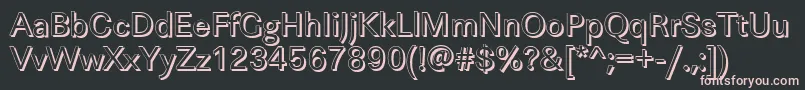LinearshRegular Font – Pink Fonts on Black Background