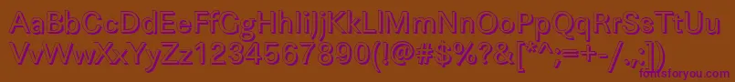 LinearshRegular Font – Purple Fonts on Brown Background