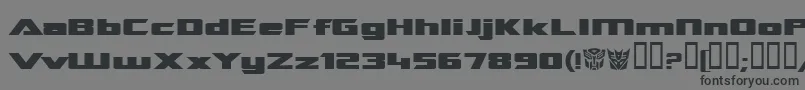 TransroboticsExtended Font – Black Fonts on Gray Background