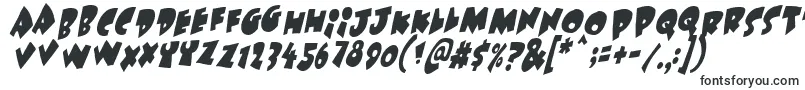 Under Attack Skew Font – Italic Fonts