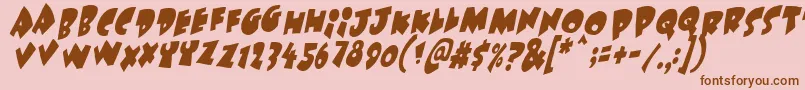 More about Under Attack Skew Font Under Attack Skew Font – Brown Fonts on Pink Background