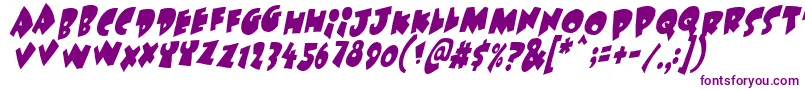 Under Attack Skew Font – Purple Fonts