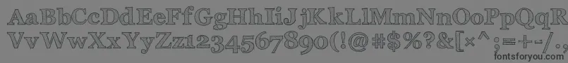 ArchisticoBold Font – Black Fonts on Gray Background