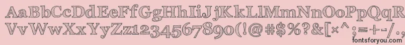 ArchisticoBold Font – Black Fonts on Pink Background