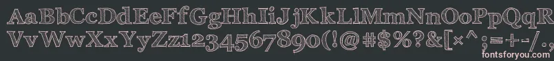 ArchisticoBold Font – Pink Fonts on Black Background