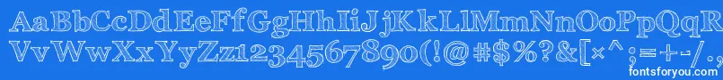 ArchisticoBold Font – White Fonts on Blue Background