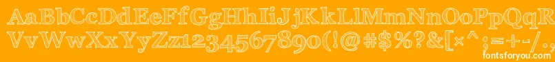 ArchisticoBold Font – White Fonts on Orange Background