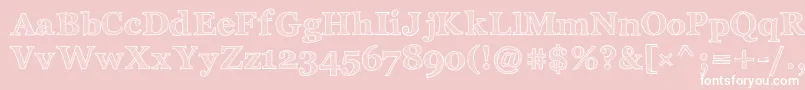 ArchisticoBold Font – White Fonts on Pink Background