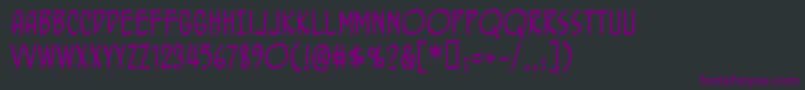 Bottrbrg Font – Purple Fonts on Black Background