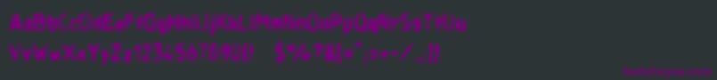 Layerreg Font – Purple Fonts on Black Background