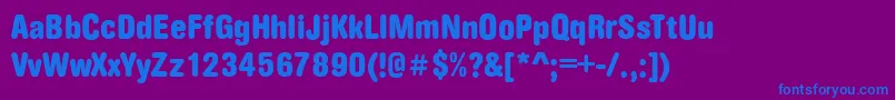 ArezzoRoundedCdBold Font – Blue Fonts on Purple Background