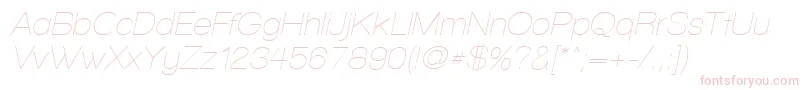 WalkwayOblique Font – Pink Fonts on White Background