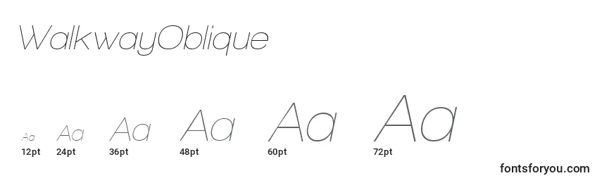 WalkwayOblique Font Sizes
