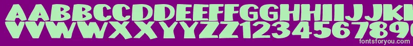 fuente Munsterbash – Fuentes Verdes Sobre Fondo Morado