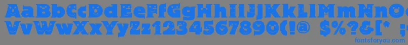 Blaxbloxxeyes Font – Blue Fonts on Gray Background