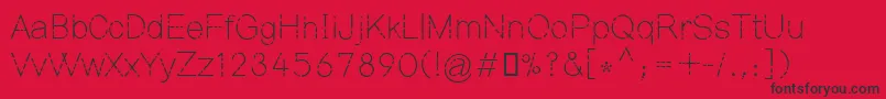 Mahamaya Font – Black Fonts on Red Background