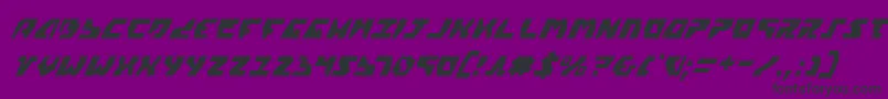 GyrfalconCondensedItalic Font – Black Fonts on Purple Background