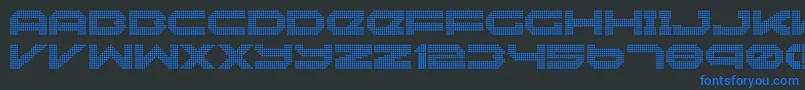 Police Neonize – polices bleues sur fond noir