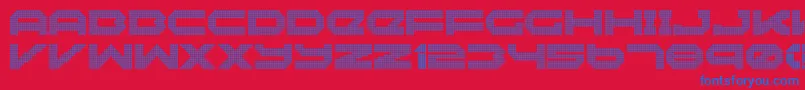 フォントNeonize – 赤い背景に青い文字