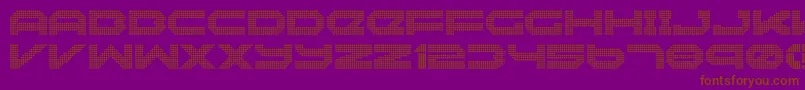Neonize-fontti – ruskeat fontit violetilla taustalla