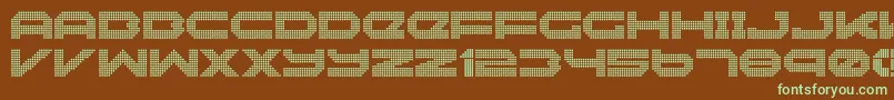 Neonize Font – Green Fonts on Brown Background
