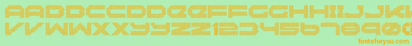 Police Neonize – polices orange sur fond vert