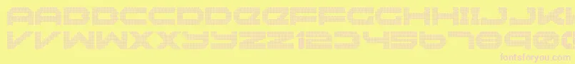 Neonize-fontti – vaaleanpunaiset fontit keltaisella taustalla