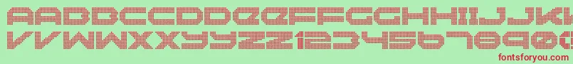Neonize Font – Red Fonts on Green Background