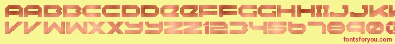 Neonize Font – Red Fonts on Yellow Background