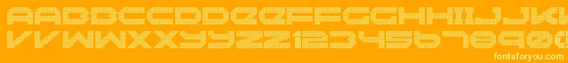 Шрифт Neonize – жёлтые шрифты на оранжевом фоне