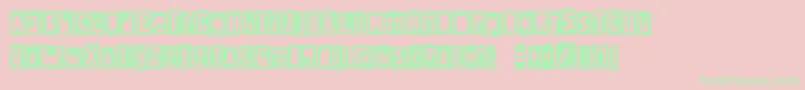 Crewhassanblack Font – Green Fonts on Pink Background