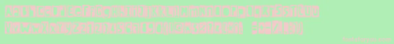 Crewhassanblack Font – Pink Fonts on Green Background