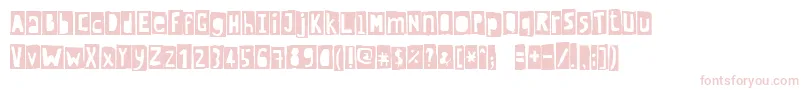 Crewhassanblack Font – Pink Fonts on White Background