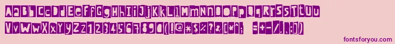 Crewhassanblack Font – Purple Fonts on Pink Background
