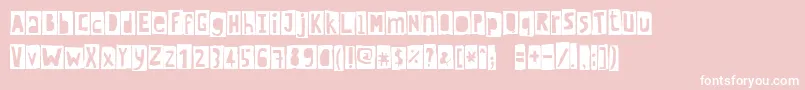 Crewhassanblack Font – White Fonts on Pink Background