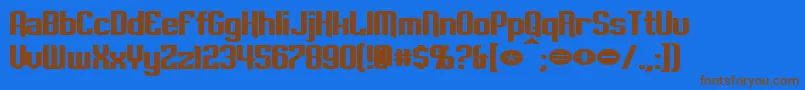 fuente EmpanadaExtendedBold – Fuentes Marrones Sobre Fondo Azul
