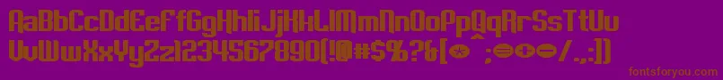 EmpanadaExtendedBold Font – Brown Fonts on Purple Background