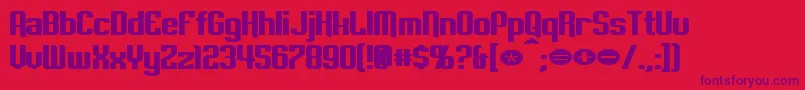 EmpanadaExtendedBold Font – Purple Fonts on Red Background