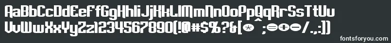 EmpanadaExtendedBold Font – White Fonts on Black Background