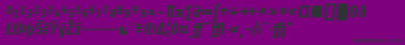 フォントShareBolditalicexp – 紫の背景に黒い文字