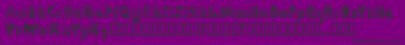 Inlinesr Font – Black Fonts on Purple Background