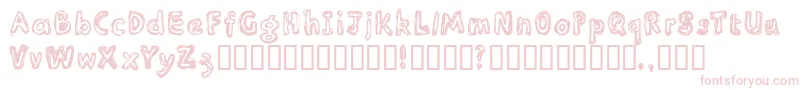 Inlinesr Font – Pink Fonts on White Background