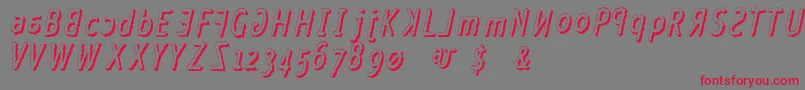 Crazy ffy Font – Red Fonts on Gray Background