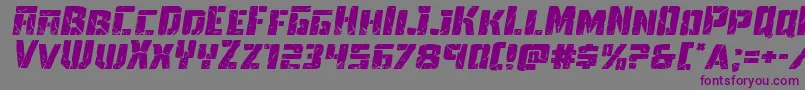 Towerruinsexpandital Font – Purple Fonts on Gray Background