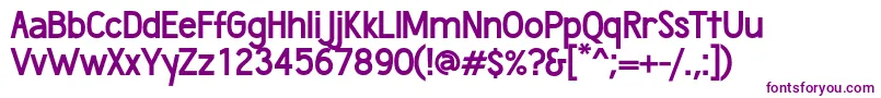 WumbologyBold Font – Purple Fonts on White Background